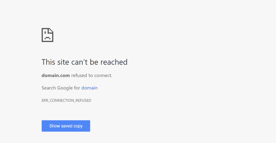 err-connection-refused-chrome